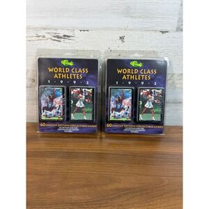 1992 World Class Athletes Limited Edition 60 Card Set Factory Sealed 2pk‎ DEION